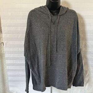 Easel Women’s Gray Hooded Pullover Sweatshirt